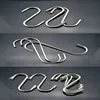 5/10/20PCS Stainless Steel S Shaped Hook Kitchen Bathroom Clothing Hooks Multi-functional Metal Hanging Hook Railing Hanger Bags 3
