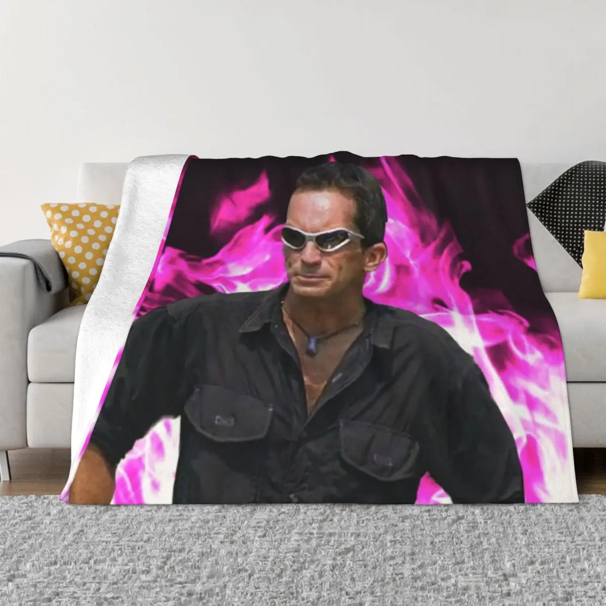 

Jeff Probst Throw Blanket Decorative Blankets furry Sofa Throw Blanket