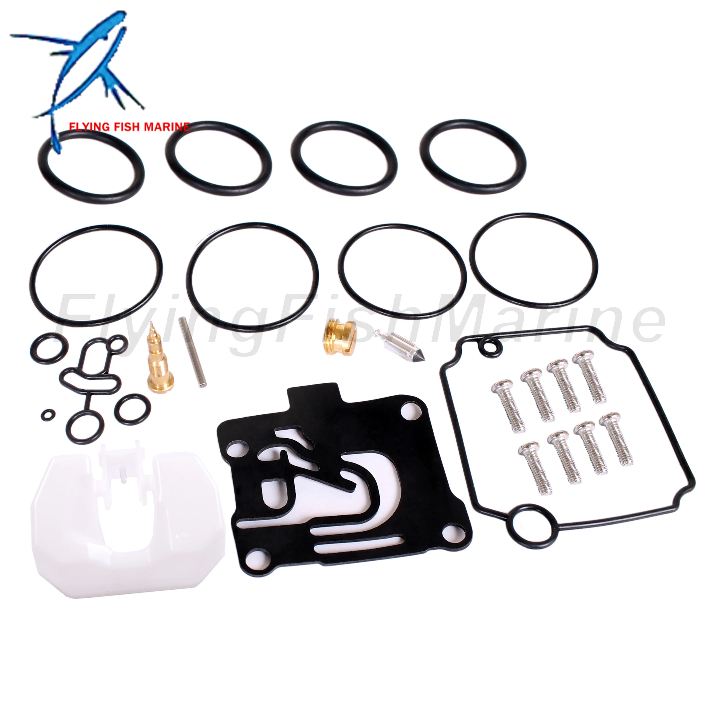 Outboard Motor 62Y-W0093-10 62Y-W0093-11 Carburetor Rebuild Repair Kit w/Joint 62Y-13586-30 for Yamaha 50HP T50 F50