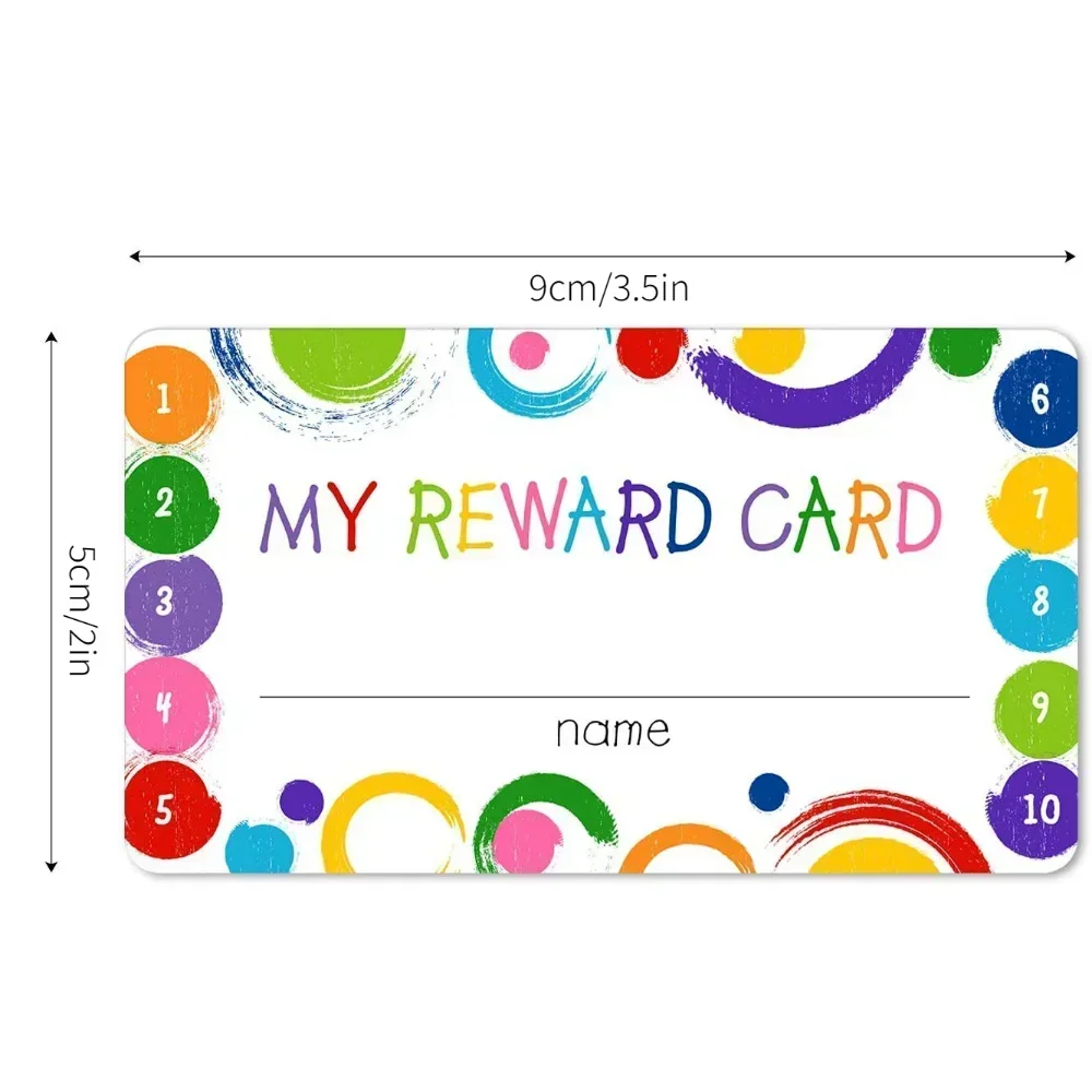 100pcs Punch Cards With Hole Punch, My Reward Cards For Classroom Student Home Behavior Incentive, For Business Loyalty Card