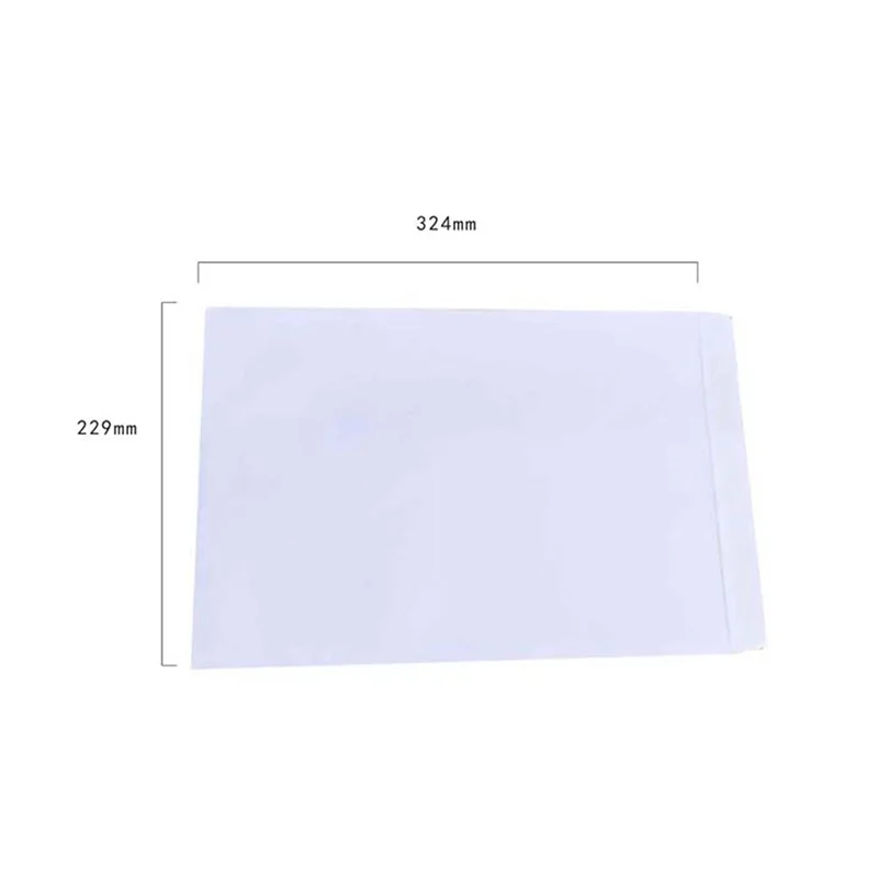 20 peças, envelope de escritório branco a4 para documento de arquivo, envelopes de papel retrô kraft grandes, armazenamento de cartas de negócios escolares, envelope a4