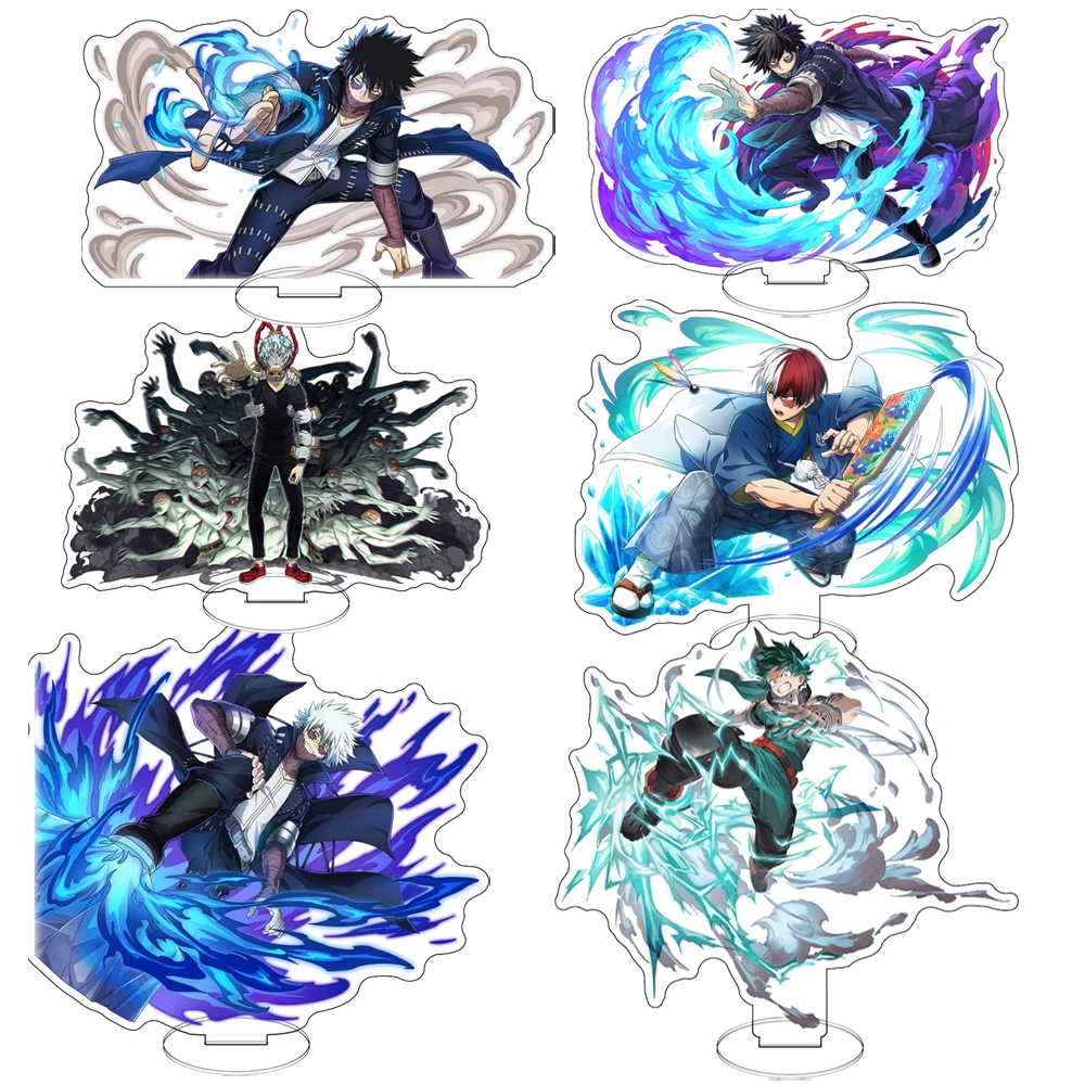 Anime My Hero Academia Sitzende Pose Acryl-Standfigur Charakter-Bank-Serie Ausstellungsfigur, Desktop-Sammlerstück Geschenk für Fans