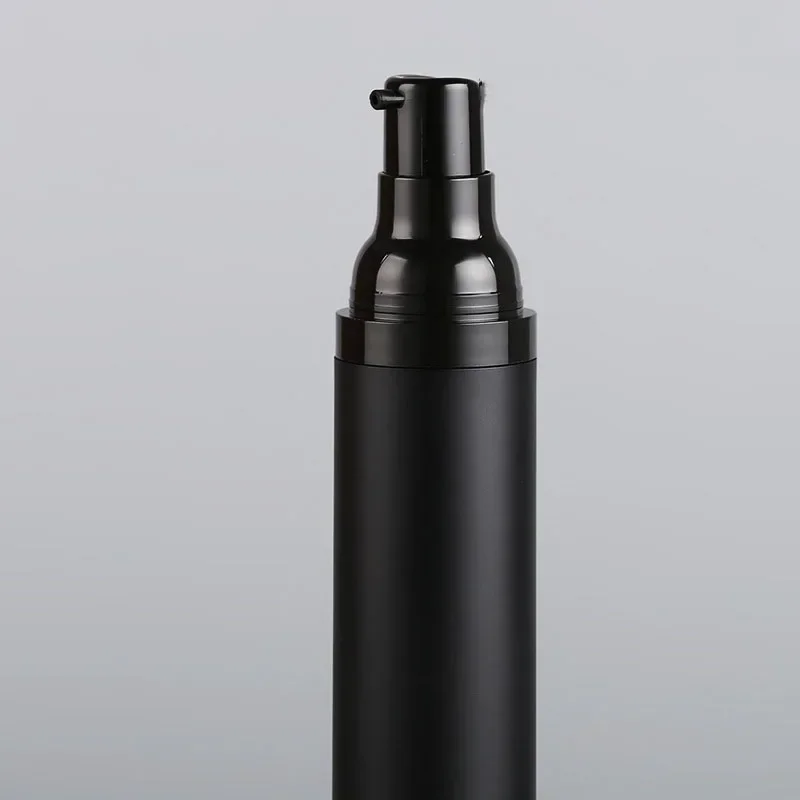 Plastic Pump Bottle 10Pcs 15/30/50ml Black Vacuum Pump Bottle Lotion Shampoo Bottles Refillable Spray Perfume Atomizer Sprayer