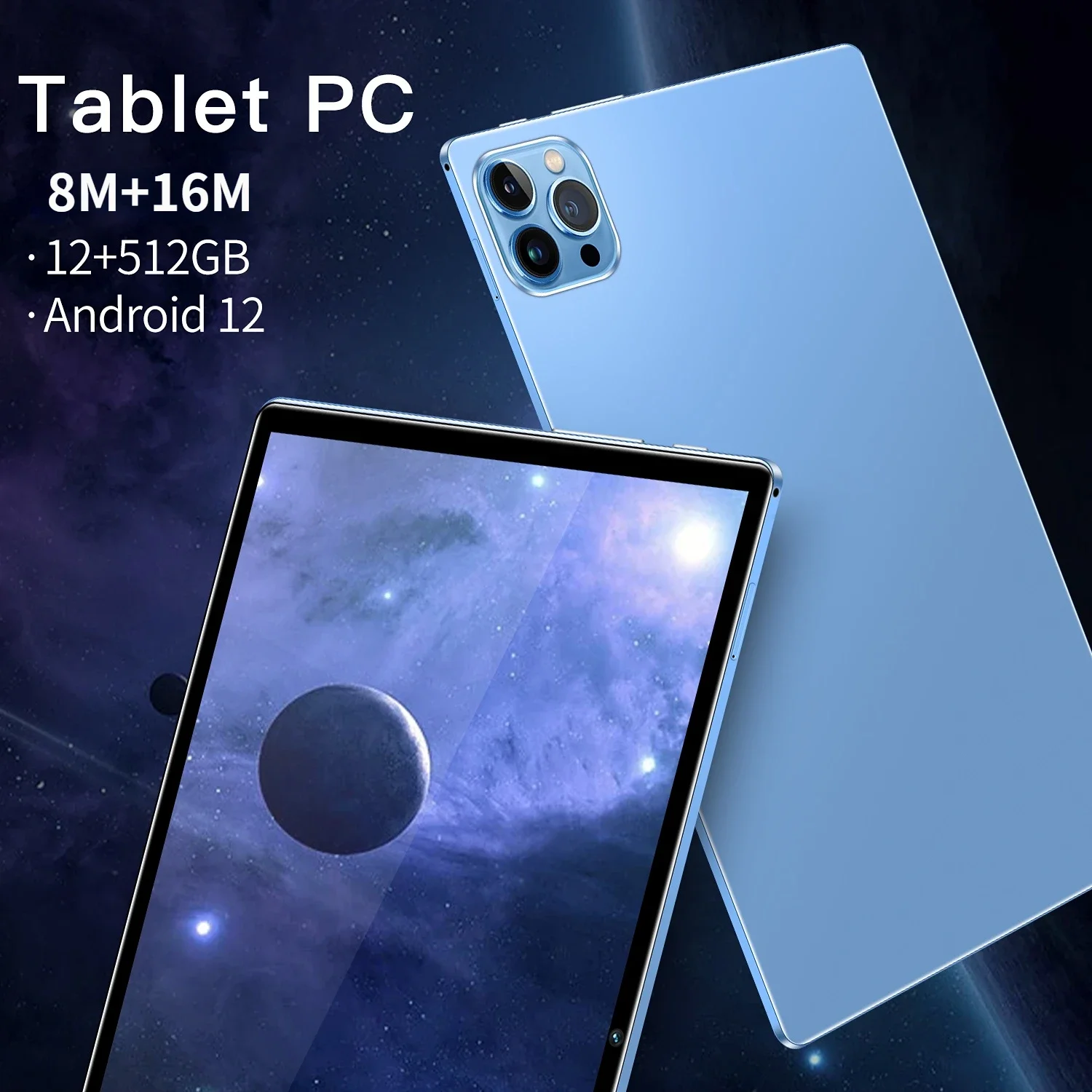 2025 Android 12.0 Tablet PC 10.1 Inch 12GB RAM 512GB ROM WIFI GPS 4G LTE Phone Tablet Gifts Tablet 2