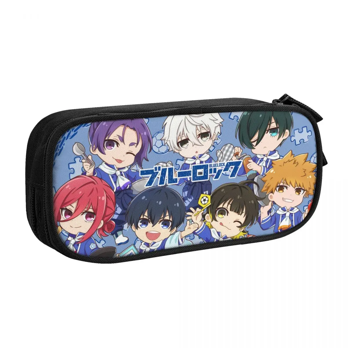 Anime Blue Lock Large Zippered Pencil Case