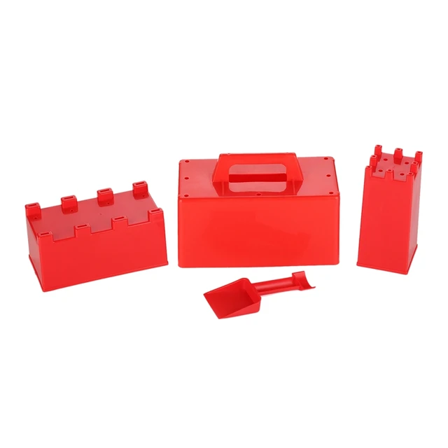 FBIL-4Pcs Snow Toy Kit Snow Castle Mold Sand Fort Building Block Snow Activity For Summer Winter Outdoor Snow Sand Beach Toy 1