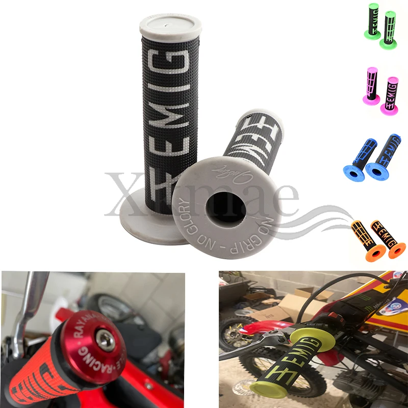 Manopole Moto Mx Sticker Manubrio In Gomma Per Gilera Gp 800 Pit Dirt Bike Manopole Twist Grip Super Motor Emig Moto Polso