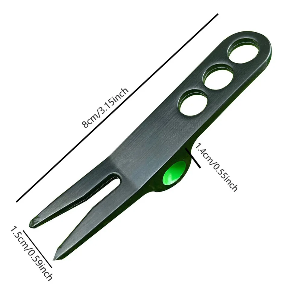 Golf Divot Pitch Repairer Tool Golf Fork Prongs for Putting Green Pitch Lawn Maintenance/Groove Clean/Mark Ball Training Aids