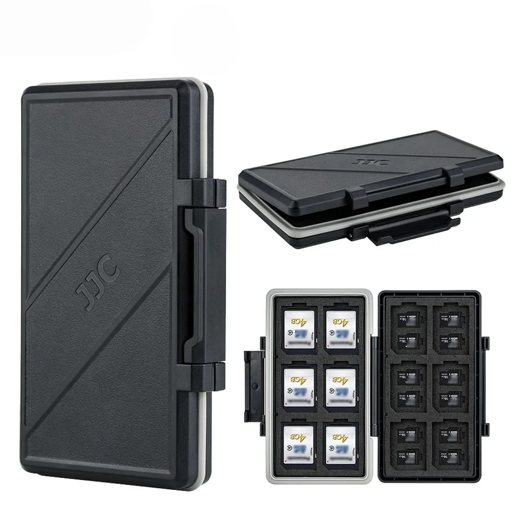 Jjc 36 Slots sd Cartão de Memória Case Titular da Carteira para 24 tf Micro sd Msd tf Mais 12 sd Sdxc Sdhc Cartão Organizador Caixa de Armazenamento Keeper