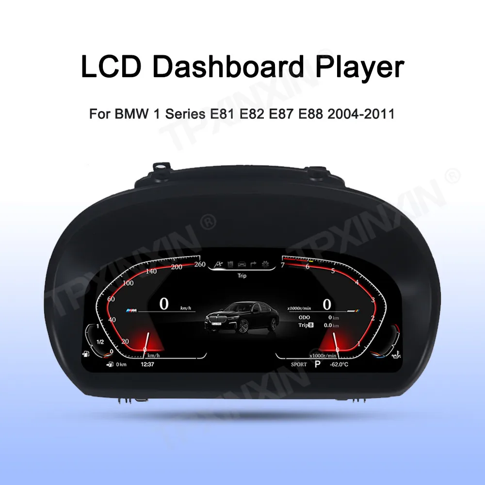 

Car LCD Digital Cluster For BMW 1 Series E81 E82 E87 E88 2004-2012 Virtual Cockpit Speed Meter Head Unit Car Dashboard Display