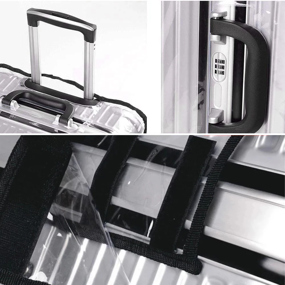 Full Transparent Luggage Protector Cover Waterproof PVC Trolley Suitcase Cover