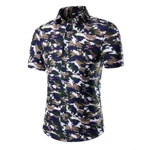 

2022 New Men's Summer Thin Shirts Men's Hawaiian Casual Short Sleeve Shirts Musical Instrument Print Short Sleeve Beach Shirts