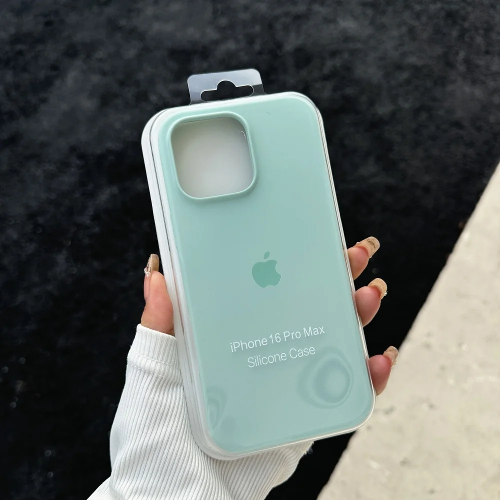 New Official Liquid Silicone Soft Phone Case - Shockproof Cover with Logo