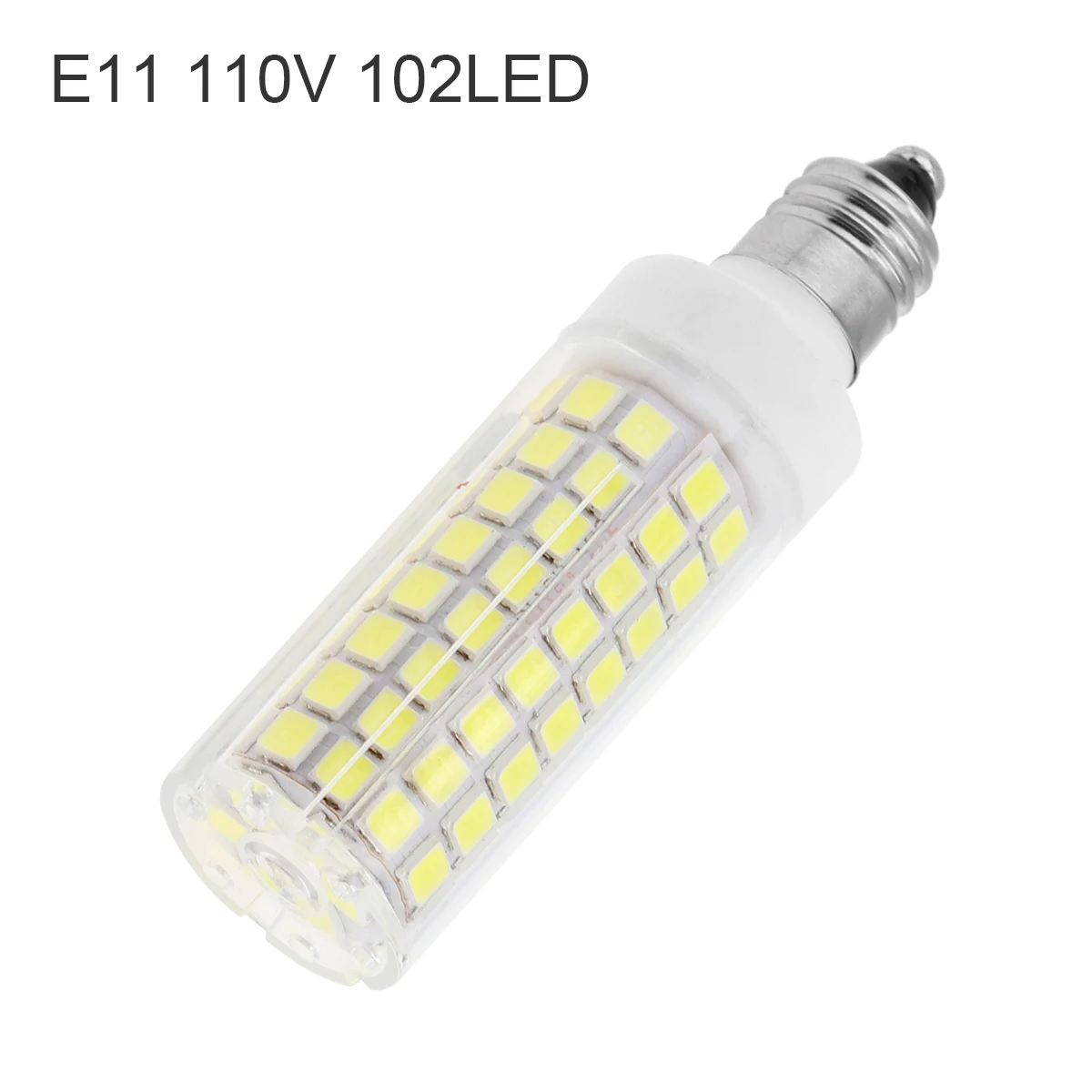 2835 SMD 옥수수 전구 세라믹 램프, E17/E11/Ba15d LED 전구, 밝기 조절 가능, 백색/온백색 102 LED, 10W AC110V, E17/E11/Ba15d