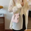 Small Fabric Bag Women 2024 New Fashion Ins Walking Mobile Phone Bag Lightweight Shoulder Messenger Bag 1