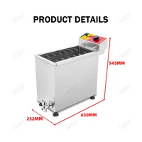 GZZT Commercial Cheese Hot Dog Sticks Fryer Electric/Gas Deep Korean Corn Dog Fryer Machine Korean Mozzarella Maker 21L 2