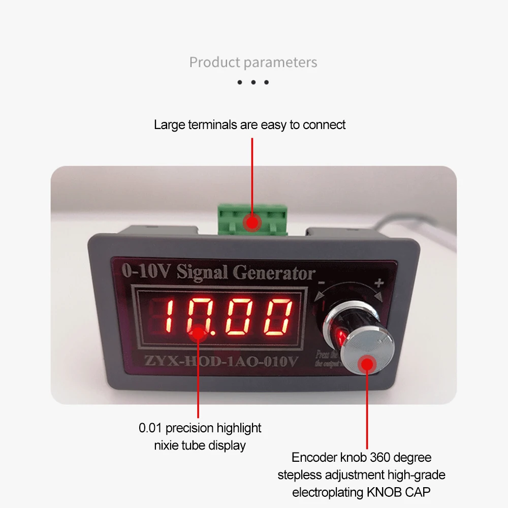 Adjustable Voltage Analog Simulator 0-10V 0~5V 0~3.3V Voltage Signal Generator Signal Sources DAC Analog Output DC 18V 24V 30V 6