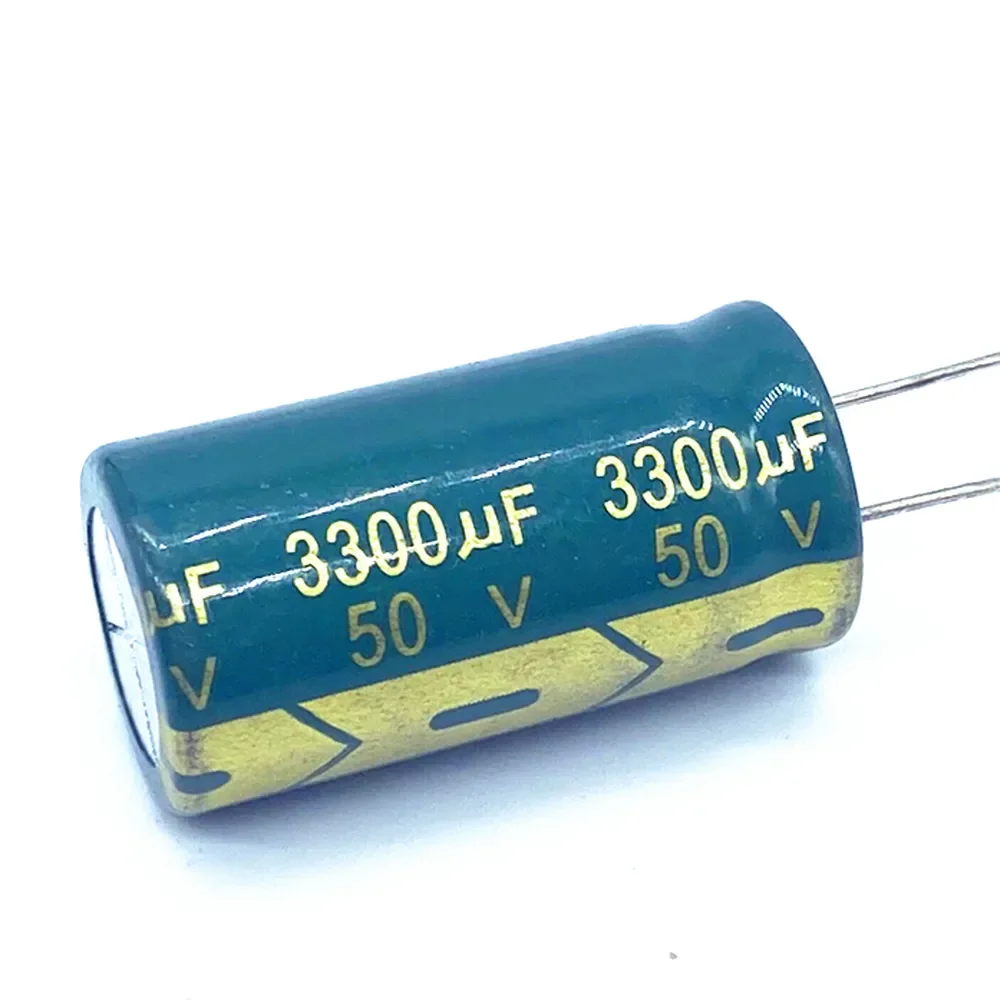 

2pcs/lot 50V high frequency low impedance 50V 3300UF aluminum electrolytic capacitor size 18*35 3300UF50V 20%