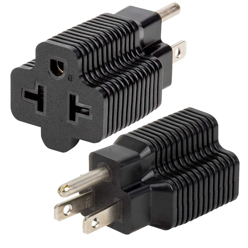 

10pcs USA US Male to NEMA 5-15P 5-20P 6-15P 6-20P Female American Socket 2Pin to 3Pin Plug AC Power Adapter Industrial Connector
