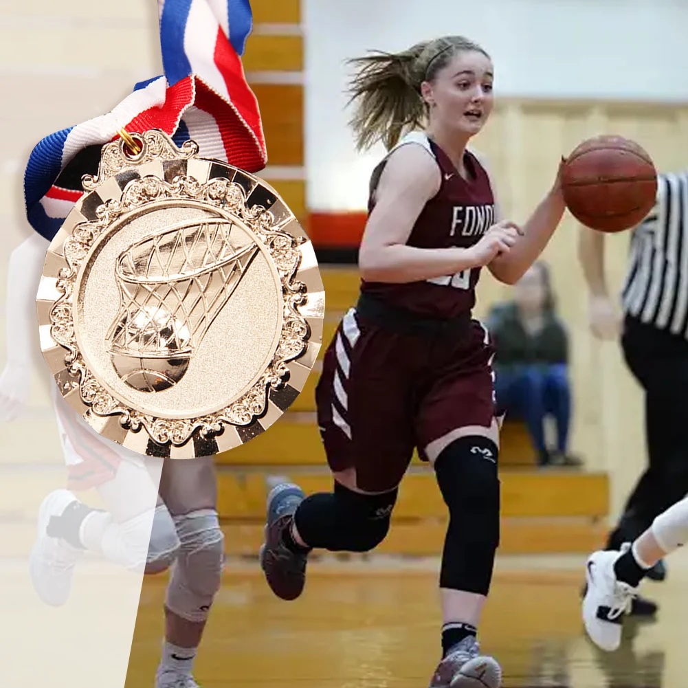 6.5cm Basketball Medals Sports Medal Basketball Award Medals Gold/Silver/Bronze Game for Winners