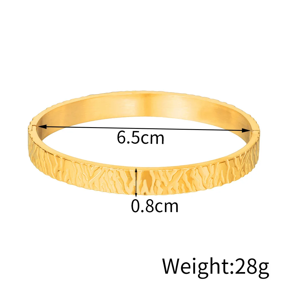 Stainless Steel Bangle Bracelet for Men Simple Punk Jewelry