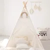 1.6m/1.3m Kid Tent Indoor Play House Wigwam for Child Portable Child Tipi Tents Teepee Toddler Ball Pit Girl Castle Play Room 1