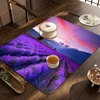 Lavender Flower Kitchen Absorbent Pad Dry Draining Mat Sink Washstand Coffee Machine Pads Table Placemat Faucet Anti Splash 6