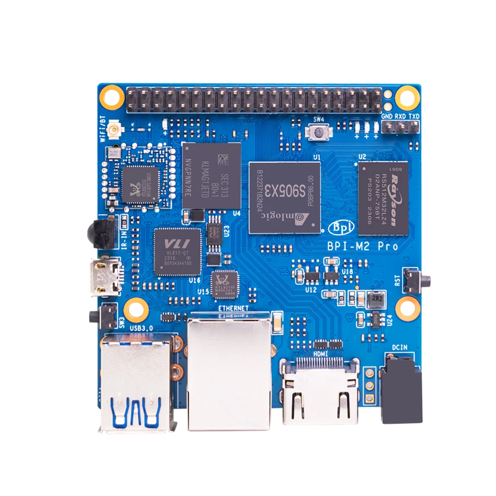 Banana pi Bpi-m2 Pro com Caixa de Metal Poder Amlogic S905x3 Quad Core 2g Lpddr4 16g Emmc Hdmi 2.1 Wifi bt 4.2 Onboard Single Board - Imagem 6