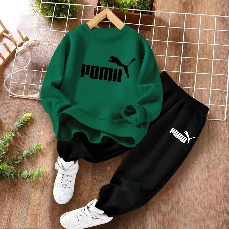 Autumn Baby Girl Boy Clothes Set Children Sports Letter Printing Sweatshirt Top and Pants Bottom Two Piece Suit Tracksuit kids clothing set,kids sports suit,children sports suit,kids sweatshirt set,girls clothing set,boys clothing set