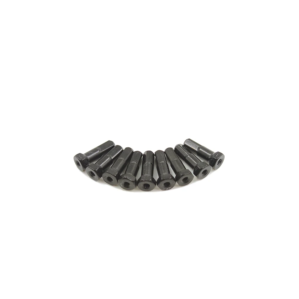 Ultralight Pillar PT734H Hexagon Spoke Nipples 14G Gauge 14mm Black Aluminum Alloy Weight 0.35g/PC MTB Road Bike Bicycle Parts