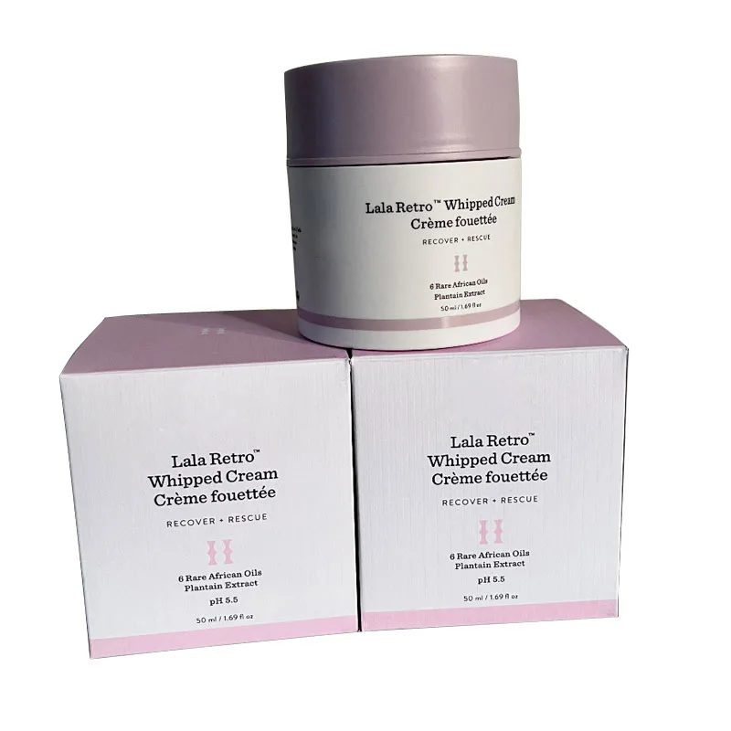 Lala Retro Whipped Cream 50ML 6 Rare African Oils Ceramides Protini Polypeptide Cream 9 Signal Peptides Pygmy Waterlily
