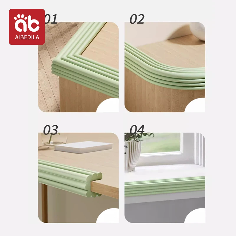 2M Baby Safety Furniture Table Protection Edge Corner Table Cover Protection Tape Foam Corner Bumper Protector