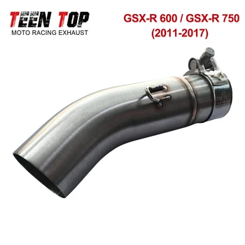GSX-R 600 750 K11 Motorbike Exhaust Muffler Section Mid Link Pipe For Suzuki GSXR 600 750 K11 2011 2012 2013 2014 2015 2016 2017