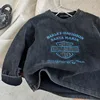 2025 New Spring Letter Printed Toddlers Kids Europe Style T-shirts Long Sleeve Loose denim Tops Style Baby Children Casual Tees 1