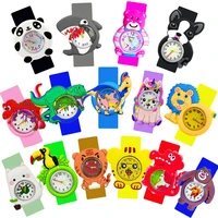 Good Quality Cheap Children's Watches Slap Circle Bracelet Cartoon Dinosaur Kids Watch Toys Street Vendors Selling Goods Clock 1