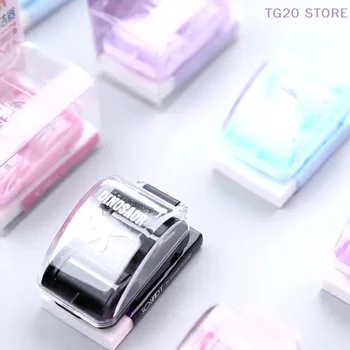 1 pz gomma mini portatile da tavolo gomma briciole collezionisti manuale spazzatrice da tavolo aspirapolvere studenti Gif