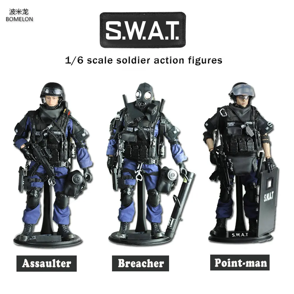 1216ScaleSoldiersModelPoliceActionFiguresSWATAssaulter