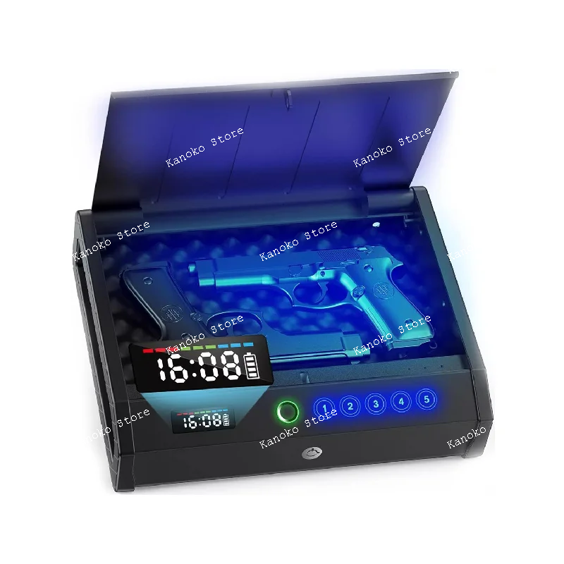 Equipped with A Screen Display, Anti-theft Fingerprint Password Safe, Anti Drop Car Valuable Items, Safe, and Box