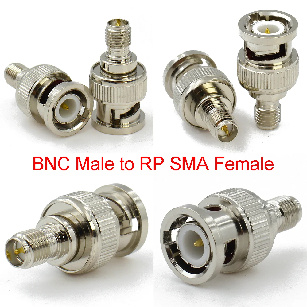 Złącza RF Adapter SMA męski/żeński na BNC męski/żeński do urządzeń bezprzewodowych LAN Kabel koncentryczny WiFi Ham lub radio ręczne
