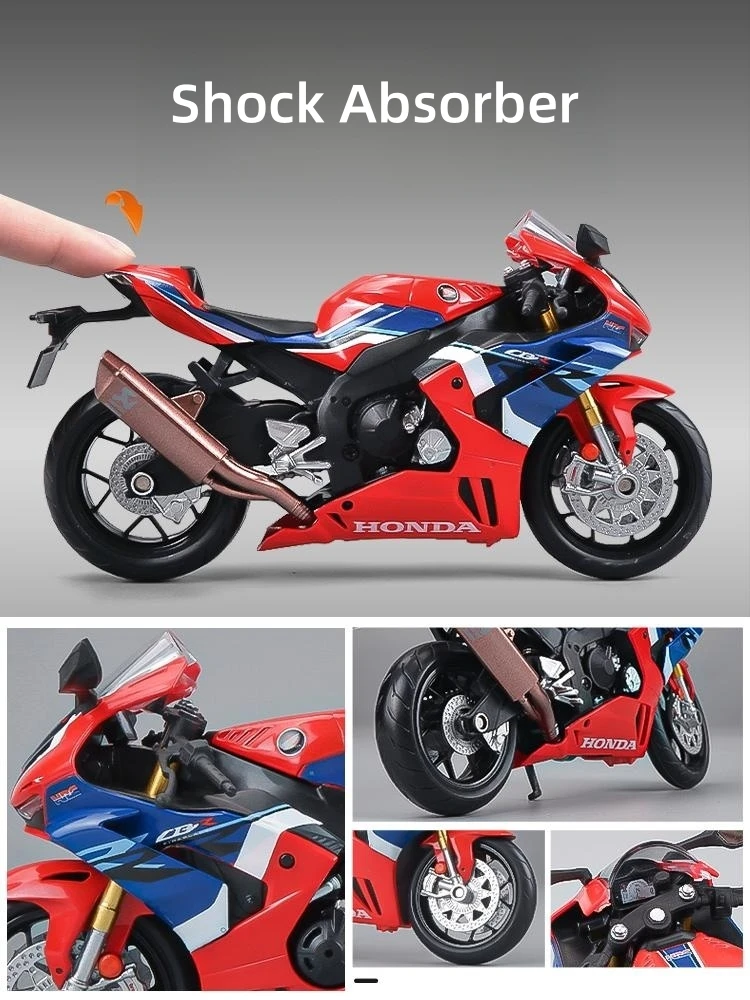 1/12 Honda CBR 1000RR Fireblade Toy Motorcycle RMZ City Diecast Metal Model 1:12 Racing Miniature Collection Gift For Boy Kid 5