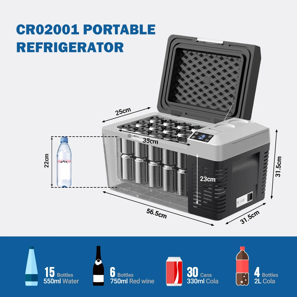 Joytutus-Réfrigérateur de voiture portable, 12V, mini