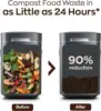 Electric Composter - 14L Kitchen Composter, Decomposes Up to 2.2 lbs Food Waste Daily 2