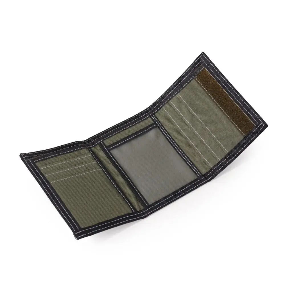 Compact Canvas Trifold Wallet - Versatile Men's Card & Cash Holder