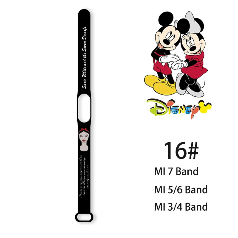 thumbnail image 1 of Correa de Mickey Mouse para reloj inteligente, pulsera de silicona para Xiaomi Mi Band 6, 5, 4, 3, 7, band5, band6, 1 of 5