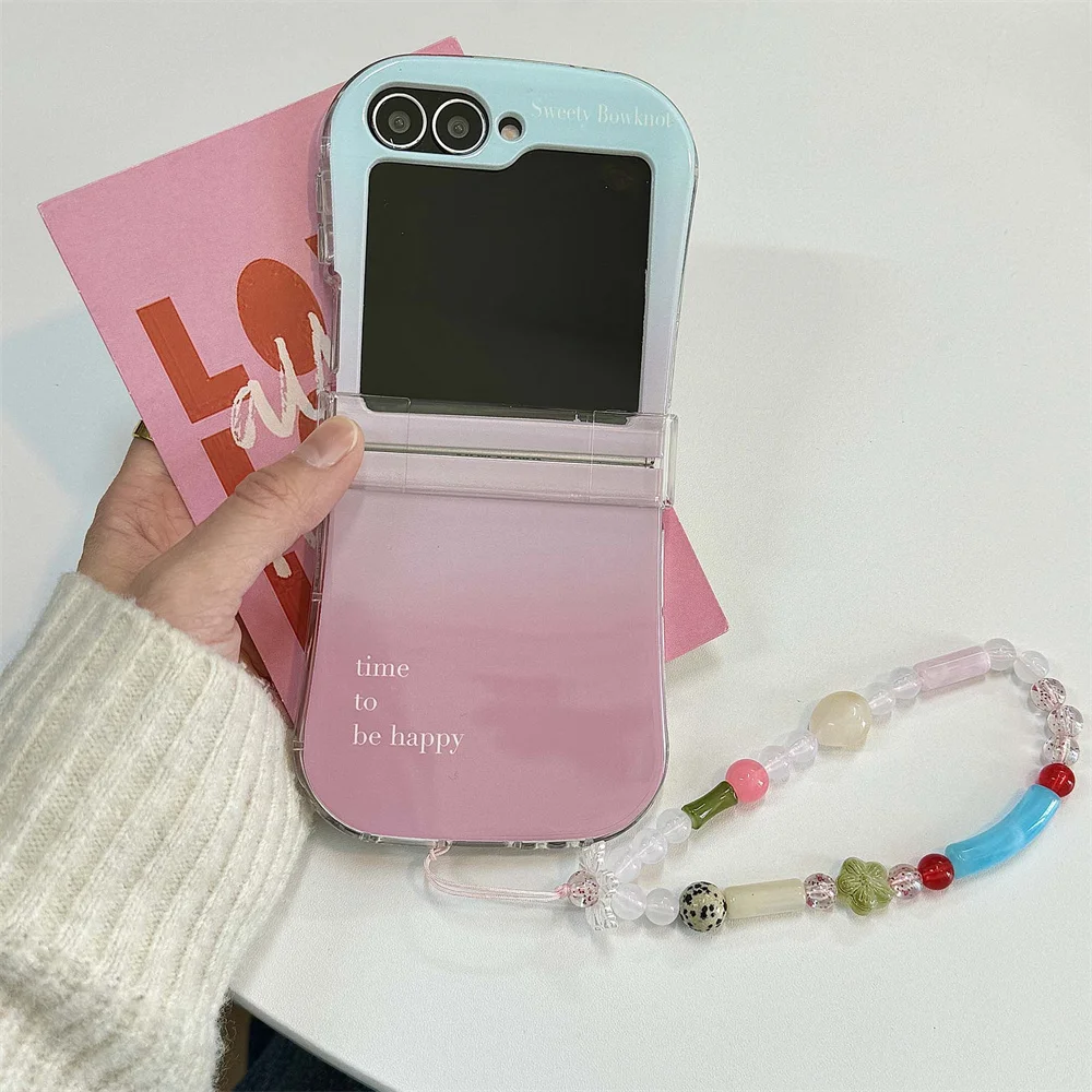 Macaron Colorful Chain Gradient Shockproof Hinge Cover
