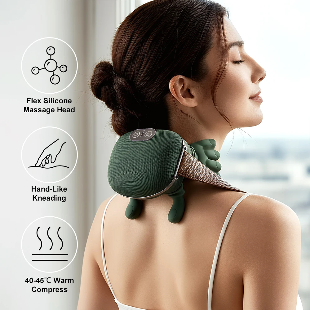 New Shoulder And Neck Massage Machine N7 Bionic Cervical Spine Massager Trapezius Cervical Neck Back Muscle Relax Massager Tools_voghion.com