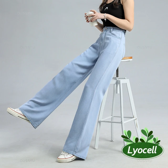 Women Wide Leg MID Waisted Straight Fit Dark Blue Denim Asymmetrical Waist  Very Soft Jeans - China Jeans Women and Denim Jeans price |  Made-in-China.com