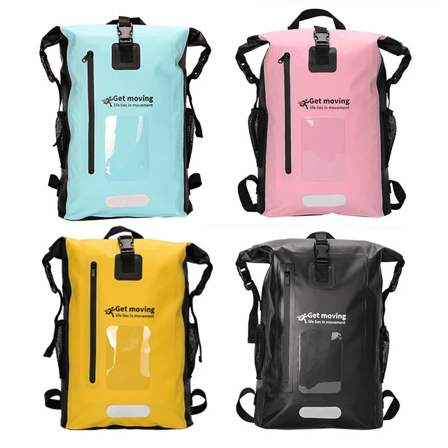 25L Waterproof Roll-Top Dry Bag Backpack for Kayaking Boating