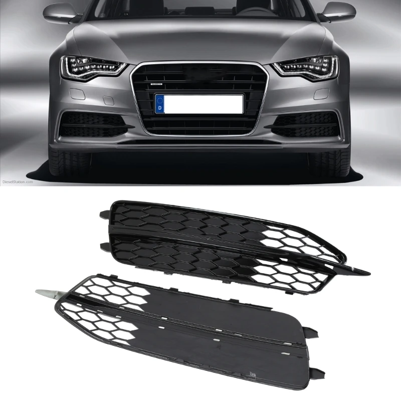 

Suitable For C7 4G0807681D 4G0807682D Car Left Right Side Front Bumper Vent Grill Foglight Lamp Lower GrillesFrame Cover