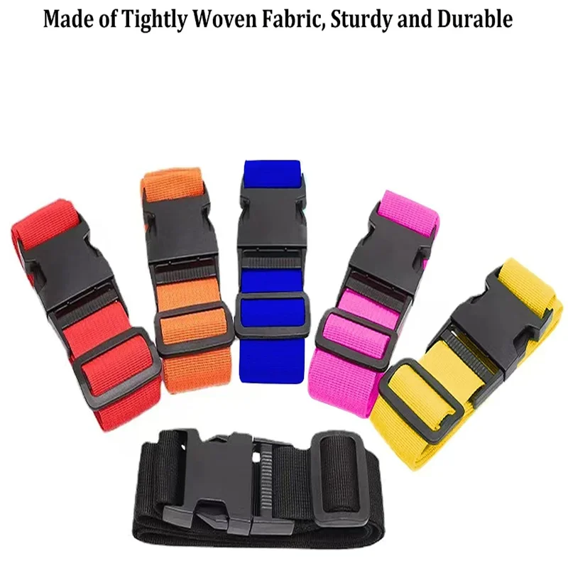 Luggage Strap Straight Shaped Polyester with Adjustable Release Buckle